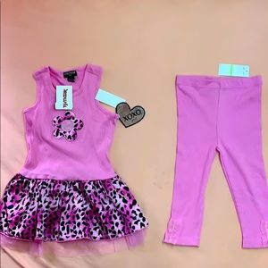 Two piece dress and pants for girls. Shipping USA.